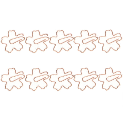 Metal Special-shaped Paper Clips File Classification And Storage Paper Clips, 10pcs /Box Sakura