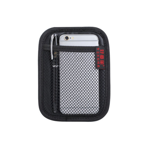 Microfiber Leather Car Mobile Phone Sticky Storage Net Bag, H005 Black Small, H006 Beige Small, H007 Gray Small, H008 Black Large, H009 Beige Large, H010 Gray Large