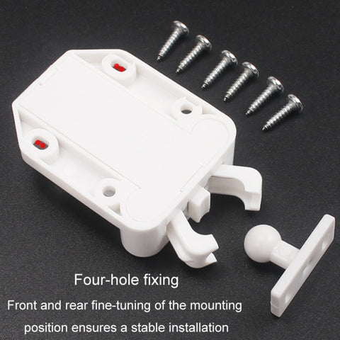 Bouncing Press Type Cabinet Door Catches Self Lock Hidden Drawer Cupboard Door Closer