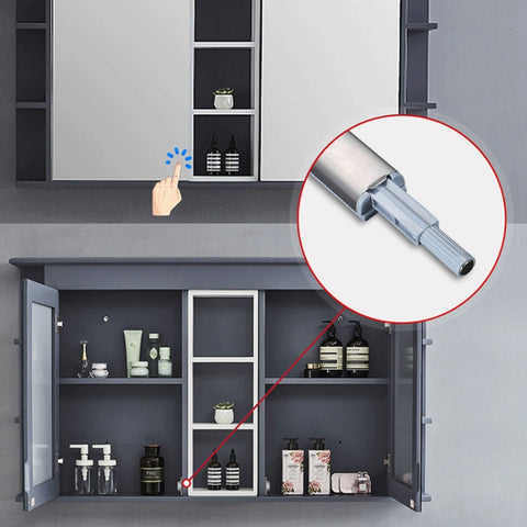 Magnetic Push Latches Cabinet Door Rebounder No Handle Push to Open Cabinet Hardware, Flat Bottom