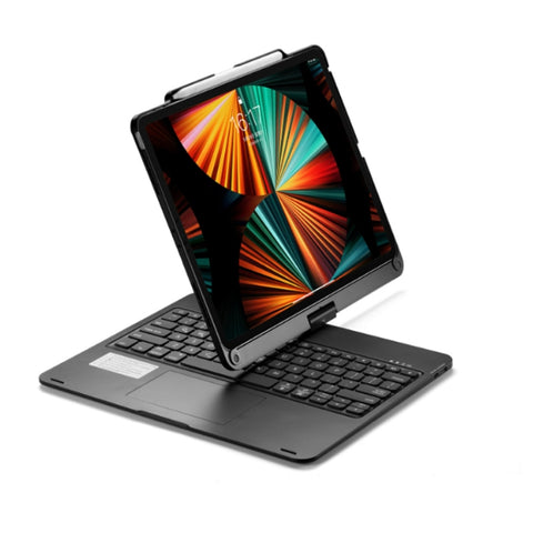 For iPad Pro 12.9 Inch 2022/2021/2020/2018 Tablet Bluetooth Touch Keyboard With Backlight 360 Degree Rotation, For iPad Pro 12.9 Inch