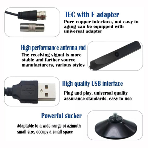 4K 1080P Indoor Digital TV Antenna For Local Channels 50 Miles Range With Amplifier Signal Booster, 50 Miles 20dBi HDTV-T2