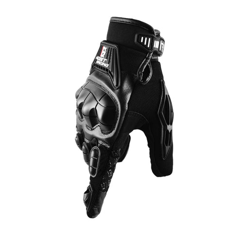 GHOST RACING Motorcycle Riding Anti-fall Breathable Rubber Shell Touch Screen Gloves, M, L, XL, XXL