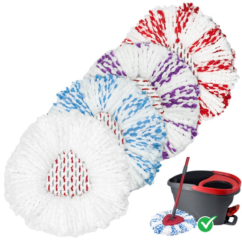 For Vileda / O-Cedar EasyWring Spin Mop Replacement Pad Microfiber Rag