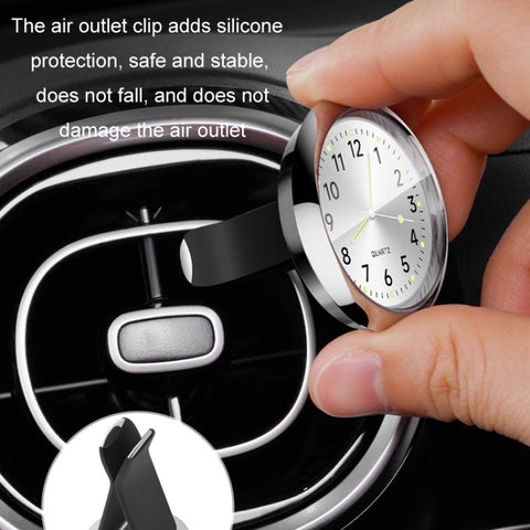 Car Digital Electronic Quartz Luminous Clock, Ruby Red, Ruby Blue, Gold, White, Silver, Black, Ruby Red+Air Outlet Clip, Ruby Blue+Air Outlet Clip, Gold+Air Outlet Clip, White+Air Outlet Clip, Silver+Air Outlet Clip, Black+Air Outlet Clip