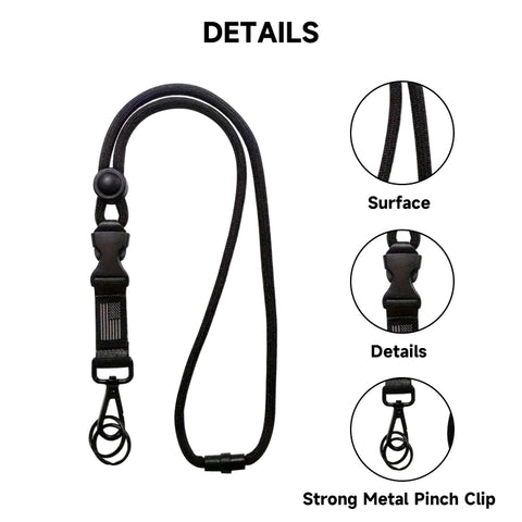 Heavy Duty Badge ID Lanyard Buckle Student Teacher Doctor Hook