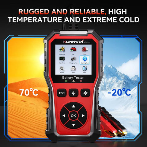 KONNWEI Automotive OBD2 Fault Diagnostic Tool Engine Code Reader 13 Languages, KW331