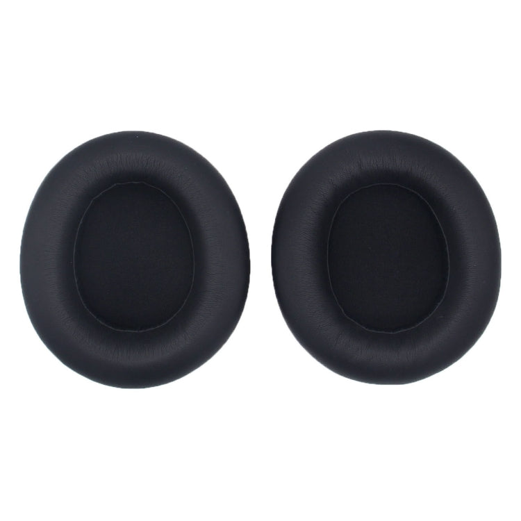 1pair For SteelSeries Arctis Nova 3 / 5 / 7 / Pro Wired Headphone Sponge Cover, Black Leather, Black Pattern, Gray Net