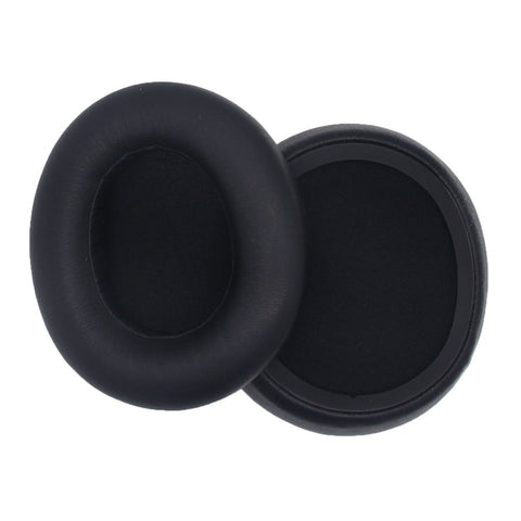 1pair For SteelSeries Arctis Nova 3 / 5 / 7 / Pro Wired Headphone Sponge Cover, Black Leather, Black Pattern, Gray Net