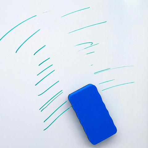 2pcs /Pack Magnetic EVA Felt Cloth Whiteboard Eraser Rectangular Wave Edge Blackboard Eraser 10.2x5.5x2cm