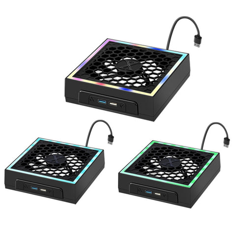 For Microsoft XBOX Series X Top Colorful Cooling Fan 3 Adjustable Speed, SY-XSX-818