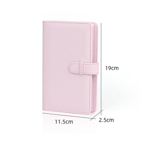 108-Piece Multifunctional 3 Inch Photo Ticket Credit Card Storage Book, Mint Green, Iris Purple, Light Cherry Pink, Hydrangea Blue, Jasmine White, Black Lychee Pattern, Brown Lychee Pattern