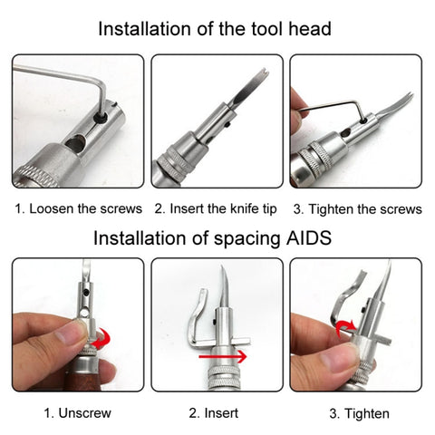 7 In 1 Leather Edge Presser Groove Cutter Edge Trimmer