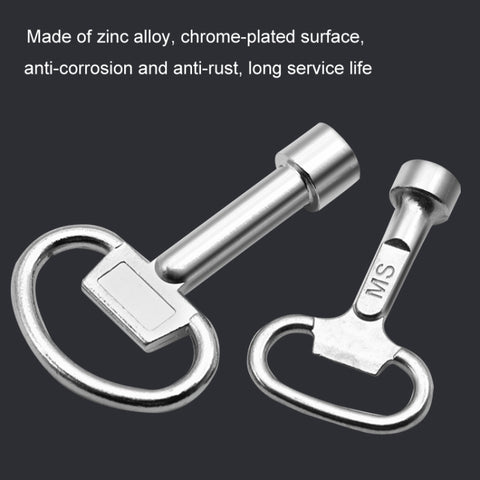 5pcs Water Valve Chassis Triangular Key Wrench, Large, Small