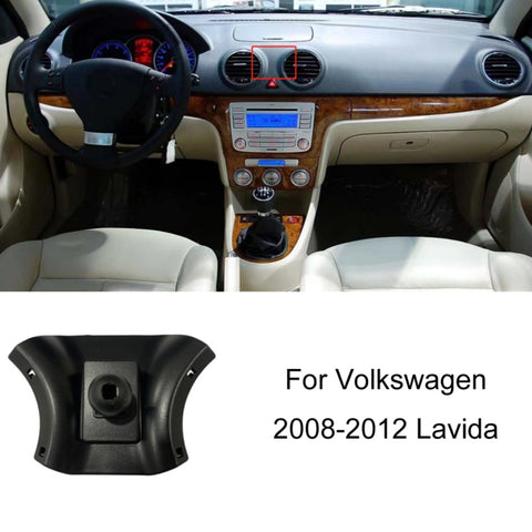 For Volkswagen Left-Hand Drive Car Air Outlet Modified Mobile Phone Holder Base, 05-13 Touran, 08-12 Lavida, 08-12 Bora, 09-13 Golf 6, 11-15 Passat, 11-18 POLO, 11-18 Touareg, 17-21 Magotan/19-20 CC, 14-20 Golf, 12-14 Sagitar, 12-14 Magotan            ...