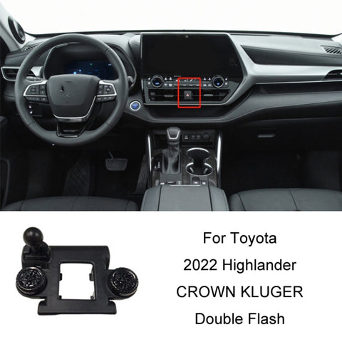 For Toyota Car Air Outlet Phone Holder Base, 04-11 Corolla Left Driving, 05-09 Reiz Left Driving, 06-11 Camry Left Driving, 07-11 Tundra Left Driving, 07-13 Corolla Left Driving, 07-17 Land Cruiser For Left & Right, 09-12 RAV4 Left Driving             ...