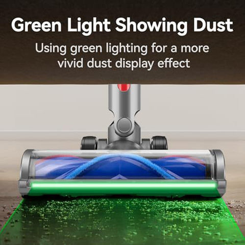 Full Range Dust Display Direct Drive Brush Head Vacuum Cleaner Accessories, For Dyson V7 V8 V10 V11 V12 V15, For Dyson V6, For Dyson V12 Slim / V10 Slim