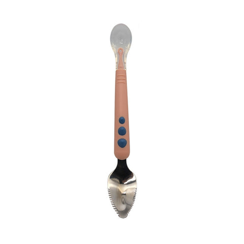 Multi-function Double-head Baby Food Spoon Baby Tableware Fruit Scraper Spoon