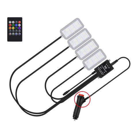 Eight-Color LED Voice Control Car Music Rhythm Atmosphere Light, 5V USB Remote Control, 5V USB APP, 5V USB APP + Remote Control, 5V USB With Switch Remote Control, 5V USB With Switch APP, 5V USB With Switch APP + Remote Control                         ...