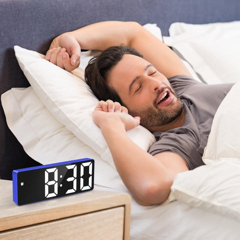 JX012 Multifunctional LED Electronic Clock Battery Plug-in Dual-purpose Bedside Alarm Clock