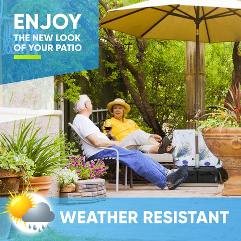 Patio Parasol Fixed Sandbag Oxford Cloth Waterproof Cover, Round, Square, Split Square