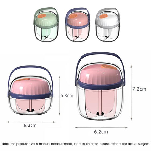 Portable Pill Box Sealed Waterproof Pill Dispenser Drugs Medicine Organizer Dispenser Box, Small Green, Small Pink, Small Gray, Large Green, Large Pink, Large Gray