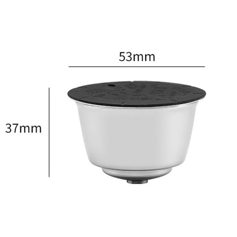 For Dolce Gusto Coffee Maker Stainless Steel Reusable Coffee Capsule Shell, Capsule+Brush And Scoop, Capsule+40mm Powder Hammer+Brush And Scoop