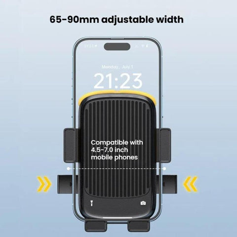 Bicycle and Motorcycle Phone Holder with Hidden Silicone Strap, Handbar, Rearview Mirror