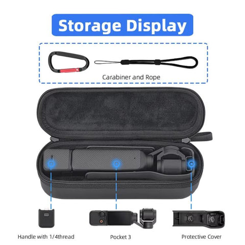 For DJI OSMO Pocket 3 BRDRC Storage Bag Standalone Handy Case Protective Pouch