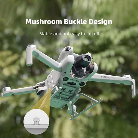 For DJI Mini 4 Pro BRDRC Booster Landing Gear Folding Strap Kickstand