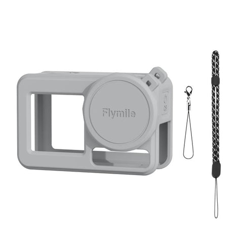 For DJI Osmo Action 3 / 4 / 5 Pro Flymile Silicone Cover Sport Camera Lens Drop Cases
