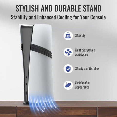 For PS5 / PS5 Slim / PS5 Pro Game Console Desktop Vertical Stand Non-Slip Base