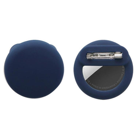 For AirTag 2nd Gen / AirTag 1st Gen Tracker Round Silicone Case With Safety Pins Hidden Inside Clothes Shoes