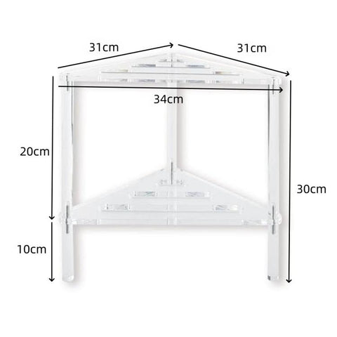 Acrylic Triangle Shower Pot Hollow Bracket