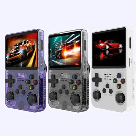 R36S Retro Handheld Game Console ARKOS System 3.5-Inch Screen Single TF Card Version, 64G, 128G