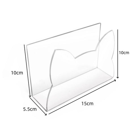 Acrylic Cat-Shaped Mail Sorting Desktop Envelope Rack, YX155