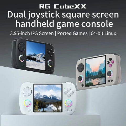 ANBERNIC RG CubeXX 3.95-Inch IPS Screen Handheld Game Console Supports WiFi Bluetooth, Linux 64-Bit, 32G+64G, 32G+128G, 32G+256G