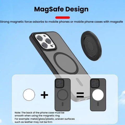 HEPAIL 101D-A Cell Phone Magnetic Selfie Mirror Magsaef Rear HD Photo Assist Convex Mirror
