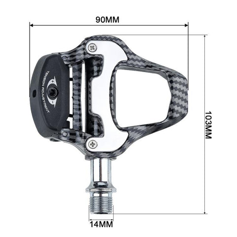 RACEWORK R358 Road Bike Self-locking Pedal Bearing Bicycle Pedal, For LOOK system, For SPD system