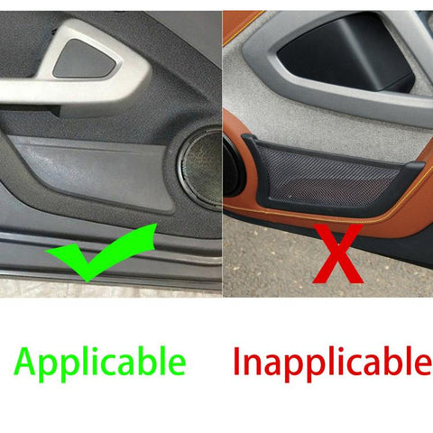 For 2011-2015 Mercedes-Benz Smart Fortwo 4pcs /Set Door Storage Box Stickers