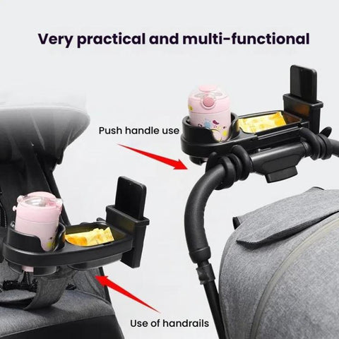 3 in 1 Wap-around Baby Stroller Tray Cup Holder