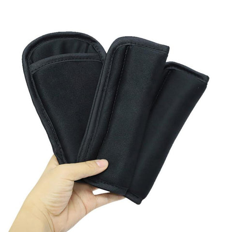 Baby Stroller Seat Belt Shoulder Guard, Black Regular, Black Nylon Patch, Black Crotch Protector, Black Regular 3pcs /Set, Black Nylon 3pcs /Set