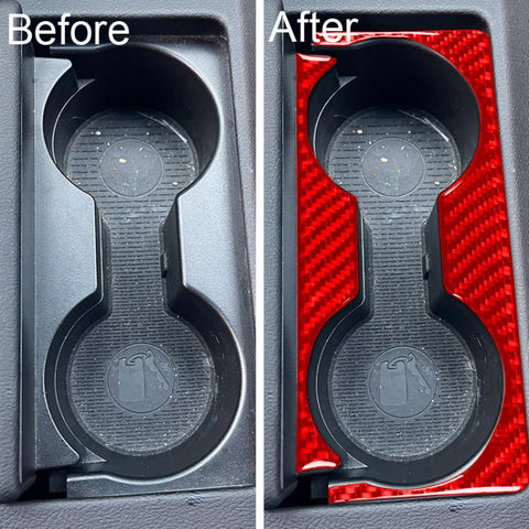 For 2019-2024 Cadillac CT5 Left-Hand Drive 2pcs /Set Gear Shift Cup Holder Decorative Sticker