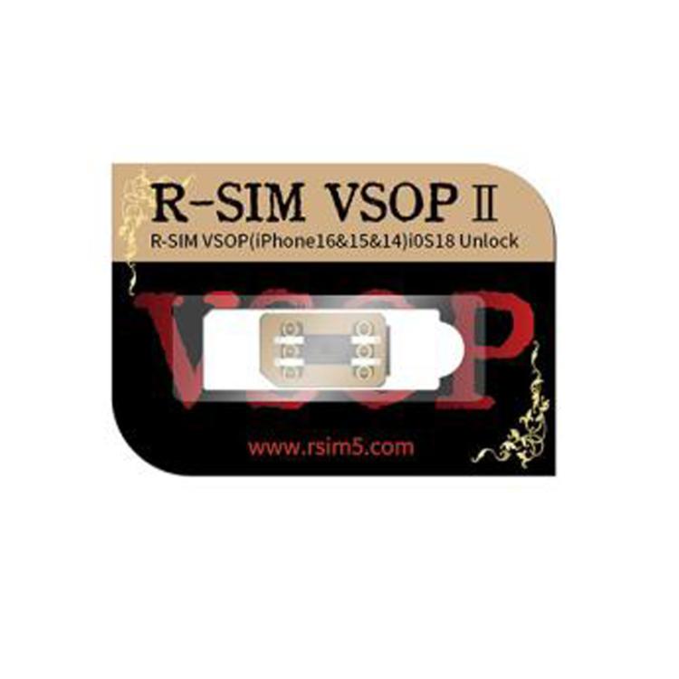 R-SIM VSOP 2 SIM Unlock Chip with SED/MEP Mode for iPhone 13-16 Dual SIM Models, VSOP 2