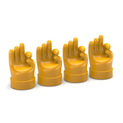 4pcs /Set Car Gesture Valve Tire Decorative Rubber Cap, Yellow Middle Finger, Black Middle Finger, Yellow OK, Black OK, Yellow Rock, Black Rock, Yellow Yeah, Black Yeah, Yellow Six, Black Six