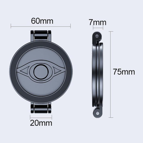 Multi-Functional 360 Degree Rotating 3-Axis Phone Holder Magnetic Car Navigation Foldable Mount, D61