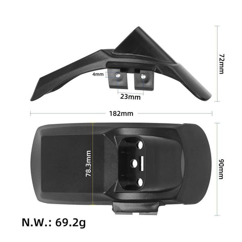 For Kukirin G2 Pro DB Electric Scooter, Rear Fenders with License Plate Bracket, Front Fenders