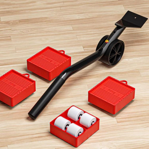 5 In 1 Universal Wheel Heavy Object Moving Tool 350kg Capacity Square Base