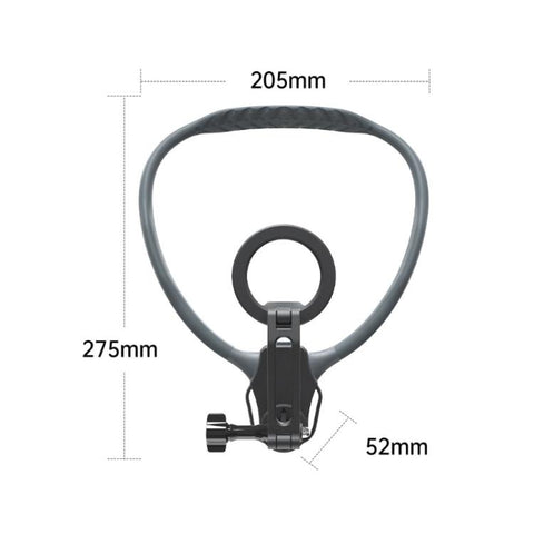 Adjustable Magnetic Neck Mount Phone Holder Quick-Release Chest Strap POV Mount For Sports & Vlogging, K08-2M