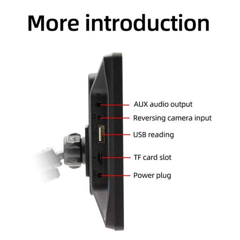 Car Universal Screen Stereo HD MP5 Player Reversing Monitor With Rear View Camera, With Rear View Camera